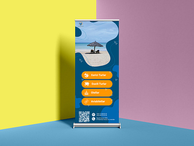 Bakutem Travel - Roll-up Design adobe illustrator adobe photoshop graphic design print rollup