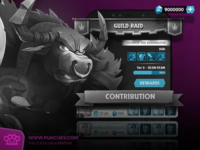 Kingdom Boss branding design gui icons illustration interface logo punchev ui ux