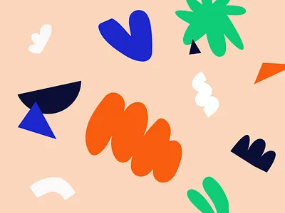 Random Shapes geometric random round shapes square zigzag