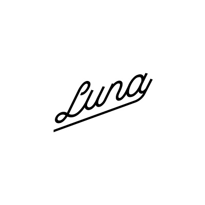 Luna - Fashion Brand apparel branding branding clothing brand construction branding design fashion branding graphic design logo luna logo design monoline logo monoline script logo vector