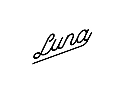 Luna - Fashion Brand apparel branding branding clothing brand construction branding design fashion branding graphic design logo luna logo design monoline logo monoline script logo vector