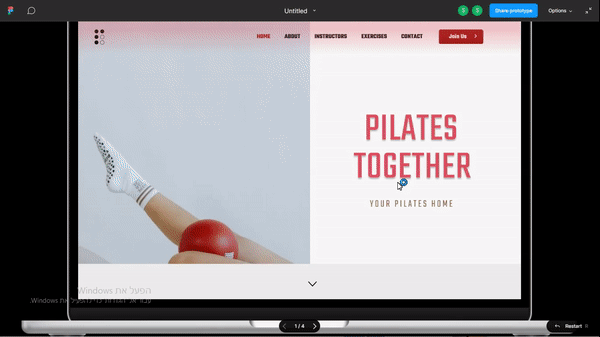 Pilates Studio Website app branding design figma gif graphic design gym logo pilates protfolio store studio typography ui ux website yoga