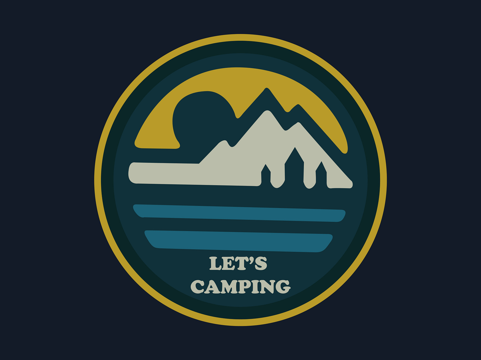 Tent Badge Ii Camping Logo By Fahmina Bristy On Dribbble 9553