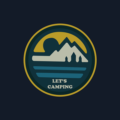 Tent Badge II Camping Logo adventure badge badge brand identity branding camping camping badge camping logo camping mountain camping sticker explore logo hiking illustration logo logo sticker logodesign mountain mountain logo outdoor scout tent