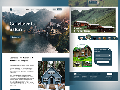 Ecohouse | Website 3d animation app branding design figma graphic design illustration landingpage logo mobiledesign motion graphics ui uiux uiuxdesign uiuxdesigner ux vector webdesigner