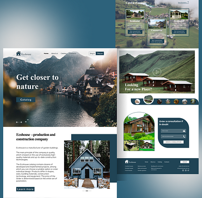 Ecohouse | Website 3d animation app branding design figma graphic design illustration landingpage logo mobiledesign motion graphics ui uiux uiuxdesign uiuxdesigner ux vector webdesigner