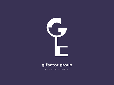 g-factor group | escape rooms brand branding escape escape room illustration key llogo logotype