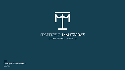 Mantzavas | Law Firm brand branding firm illustration law lawyer logotype