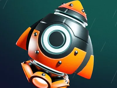 3D Ship 3d blender cartoon design game art game design glow spaceship vehicle