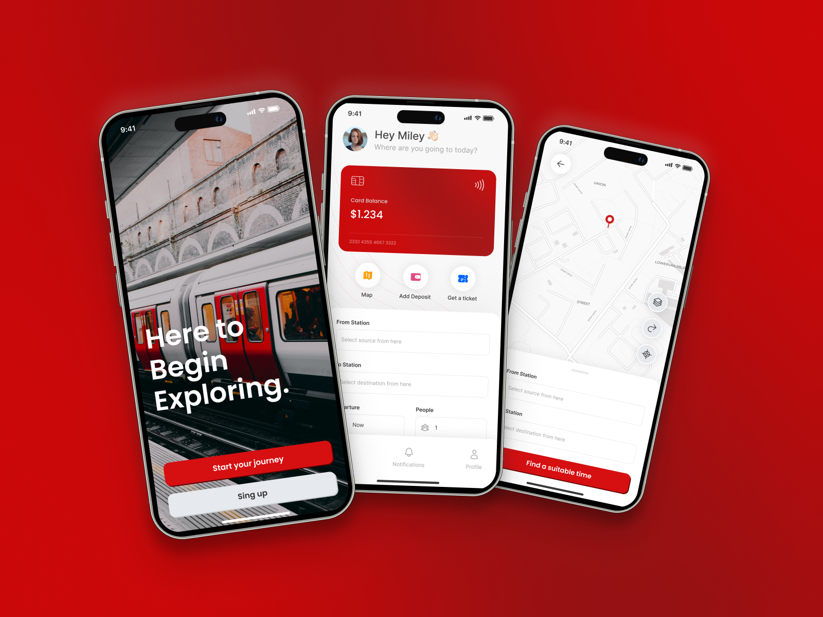 Metro App by Mine Demir on Dribbble