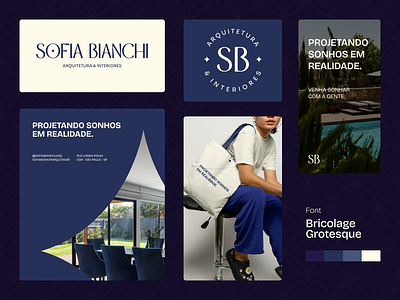 Sofia Bianchi Arquitetura & Interiores • Architecture Brand architecture architecture branding brand guidelines branding brazilian design design graphic design logo minimal visual identity