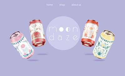 Moondaze 3d advertising animation branding design graphic design illustration logo mockup motion graphics packaging typography