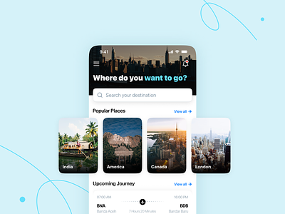Travel App | Homepage Design adobe illustrator adobe portfolio design portfolio travel ui uiux user experience user interface ux