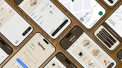 SipSnug: Coffee App UI/UX Design Showcase app development branding coffee coffee app creative design design showcase digital design interaction design mobile app product design ui user experience user interface ux