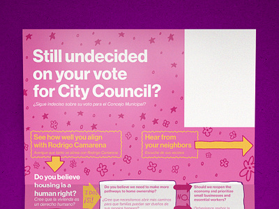 Rodrigo for City Council - Flowchart branding design graphic design illustration lettering print typography