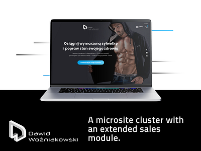 Dawid Woźniakowski - Microsite cluster backend coding design diet fitness fitness app frontend graphic design gym icons intersynergy mockup sales set of icons software house ui ux website workout