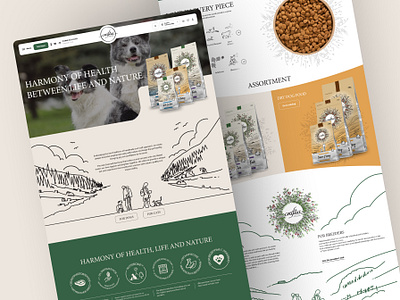 Craftia concept redesign 2 animals branding cats design dogs feed food illustration landing page pet pets ui ui design ux vector web webdesign