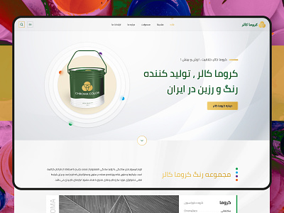 Color & Resin Paint Manufacturer color industry colorfully multi colour uiux usee interface web design wp template
