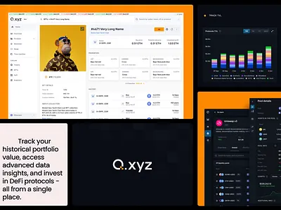 Command Center for DeFi, Crypto Platform animation branding cards chart components dashboard defi graphic design history nft overview platform ui