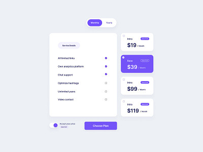 Clean and Modern Pricing Table UI Design Elements company pricing elements landing design pricing pricing kit pricing plan pricing table product design sales kit sales table service pricing ui ui elements ui kit ux