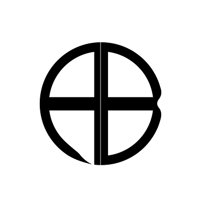 A+B monogram branding design graphic design illustration logo typography vector