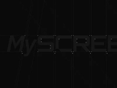 MyScreen Grid brandin design grid identification letters logo logo grid logotype minimalistic slowinski