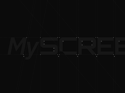 MyScreen Grid brandin design grid identification letters logo logo grid logotype minimalistic slowinski