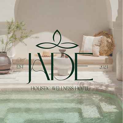JADE HOLISTIC AND WELLNESS HOTEL branding design graphic design logo packaging