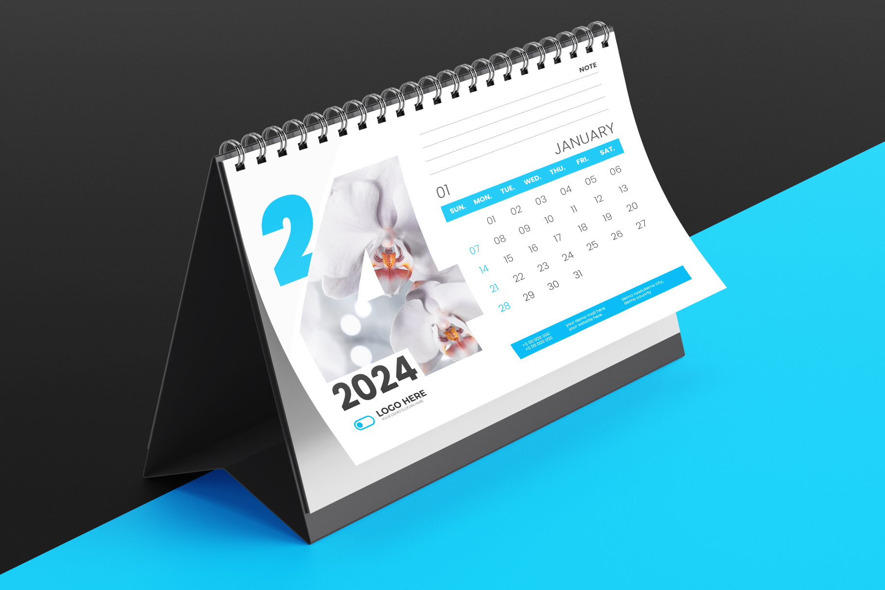 calendar template design by Tanmoy Topu on Dribbble