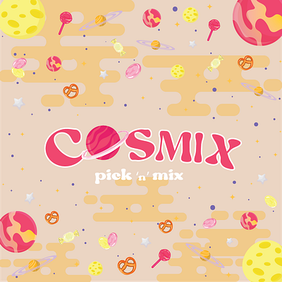 Cosmix branding design graphic design illustration logo packaging