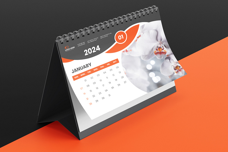 calendar template design by Tanmoy Topu on Dribbble