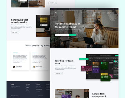 Team Management Landing Page Design💫 branding design figma design landing page landing page design modern landing page modern website typography ui ui desigtn uiux uiux design user experience user interface ux design ux research visual design web design website website design