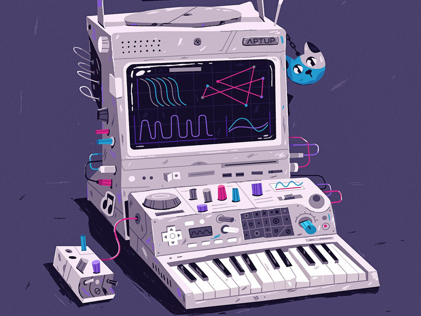 Retro Synth APTUP by Dima Moiseenko on Dribbble