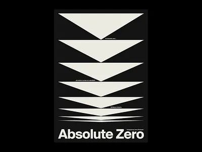 ABSOLUTE ZERO Poster 2d adobe artwork design graphic graphic design graphics illustrator minimal photoshop portfolio poster poster design posters print text type typographic typography visual