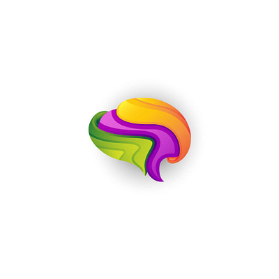 Brain logo design with tech connect design mind