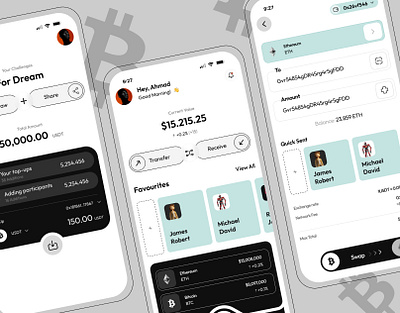 Crypto Wallet Mobile App app crypto mobile ui userexperience ux wallet