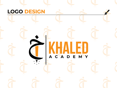 Khaled Academy Logo Design academy academy logo arabic logo branding education education logo graphic design logo minimal logo modern logo