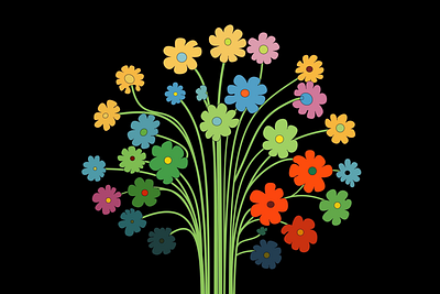 Flower Growth Animation - The Rainforest Alliance 2d animation branding comic graphic design illustration logo minimal motion graphics
