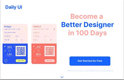 Redesign Daily UI Landing Page app branding design figma landing page logo ui