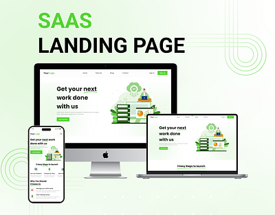 SAAS Landing Page dailyui landing page responsive website saas landing page saas product ui ui design ui designer user experience user interface ux ux design ux designer website design