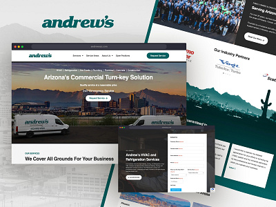 Andrew's AZ - New Website Design & Build homepage mockup ui ux website