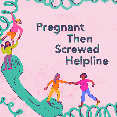 Helpline and Mentor Scheme 2021 community discrimination help illustration law legal mentor mentorship phone pregnancy pregnant then screwed procreate suppory volunteers