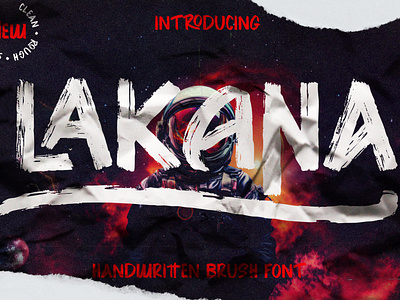 LAKANA HANDWRITTEN BRUSH FONT brush font display font font handwritten font sanserif serif