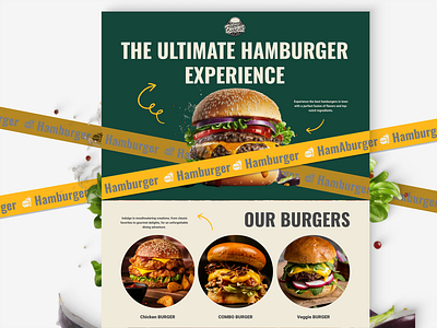 Restaurant Landing Design burgerlove burgerspotlight food foodwebsite herosectioninspiration landing restaurant restaurantdesign ui ux webdesign