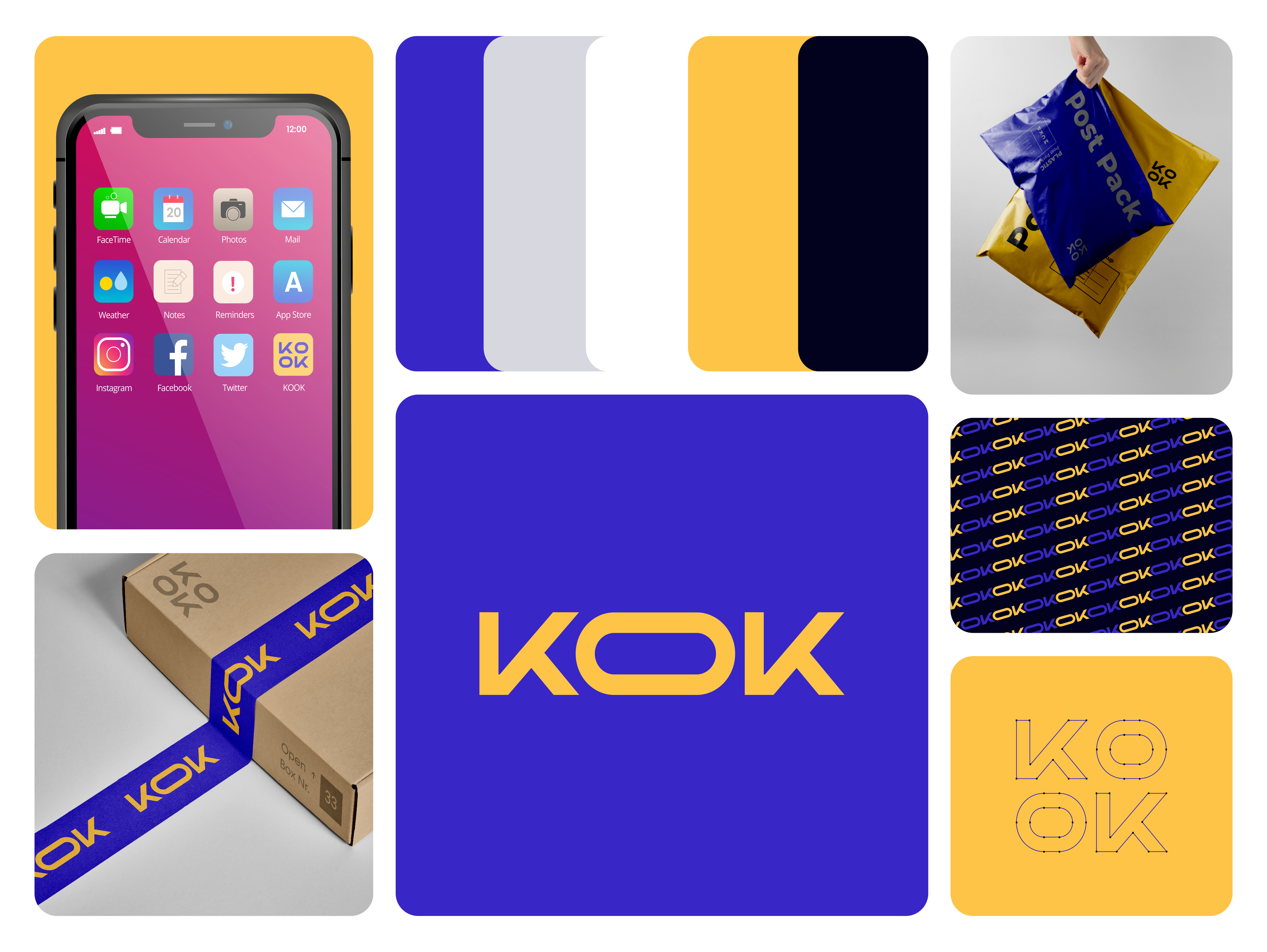 Kook ecommerce logo brand branding doha ecommerce kook ecommerce logo laghmich logo qatar
