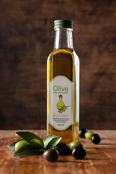 Olive Oil Label Design branding graphic design motion graphics