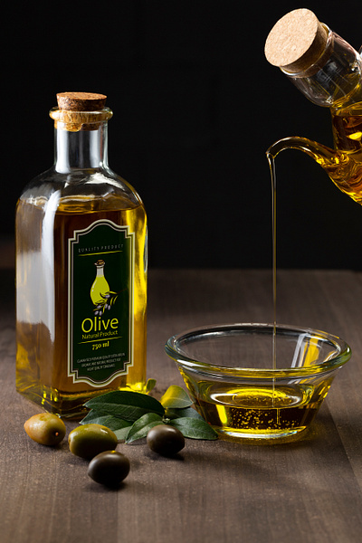 Olive Natural Products Label 3d branding graphic design logo motion graphics