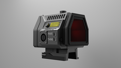 Red Dot Sight 3d blender blender3d design futuristic red dot scifi scope weapon