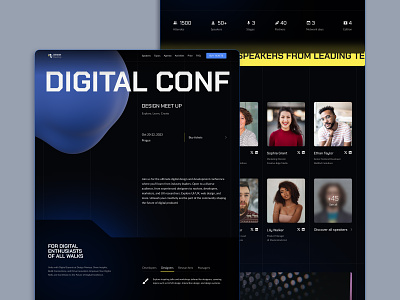 Designing a Landing Page for an Inspiring Event animation conference design digitalevent event landing page meetup ui ux web design website