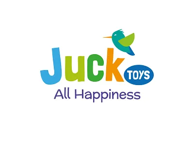 Juck toys (logo concept) bird brand brand design brand identity branding custom logo graphic design happy hummingbird logo toys